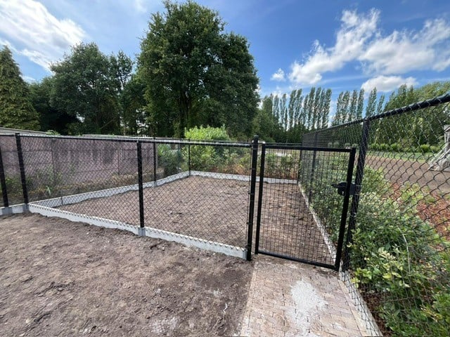 Enkele tuinpoort afm. 100 x 150cm (ZWART)