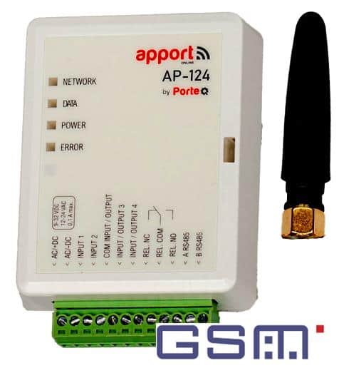 Apport AP224 4G 1K GSM Unit met inbel en APP bediening, 1 kanaal