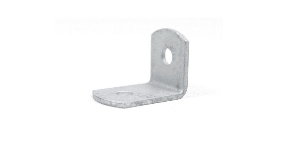 Hoeksteun betonplaat 45 x 35mm, 30 x 3mm + 2 gaten diam. 7mm (GALVA)
