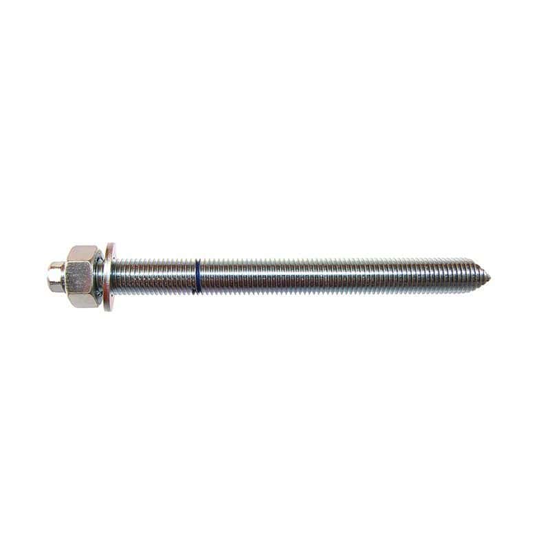 Ankerstang M10 x 130mm + moer/rondel (VERZINKT)