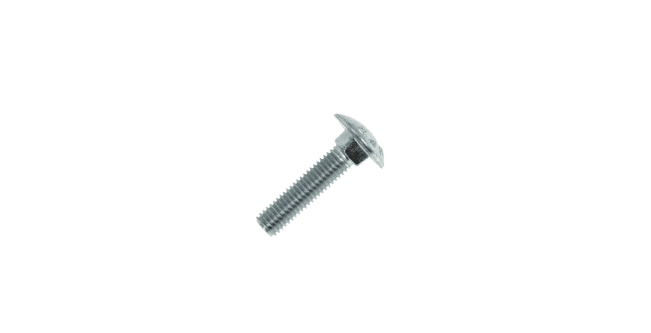 Slotbout M8 x 35 - DIN603/555 4.6 (VERZINKT)