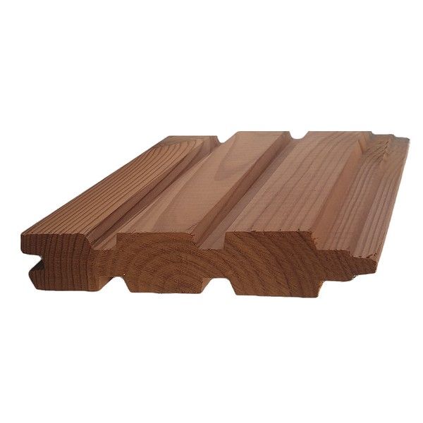 Thermowood Plank Dubbelzijdig Triple H.131mm x d. 26mm x Lengte 200cm