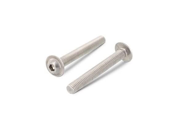 Laagbolkopbout M6 x 40 met flens ISO 7380 (verzinkt)
