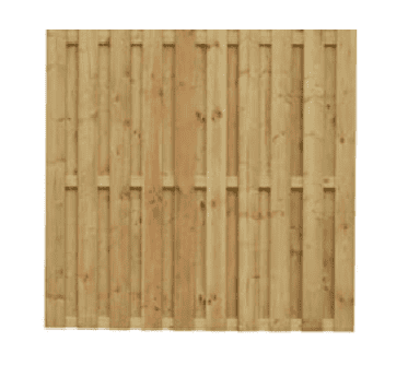 Hollands scherm verticaal recht 180 x 180cm (inox gevezen)
