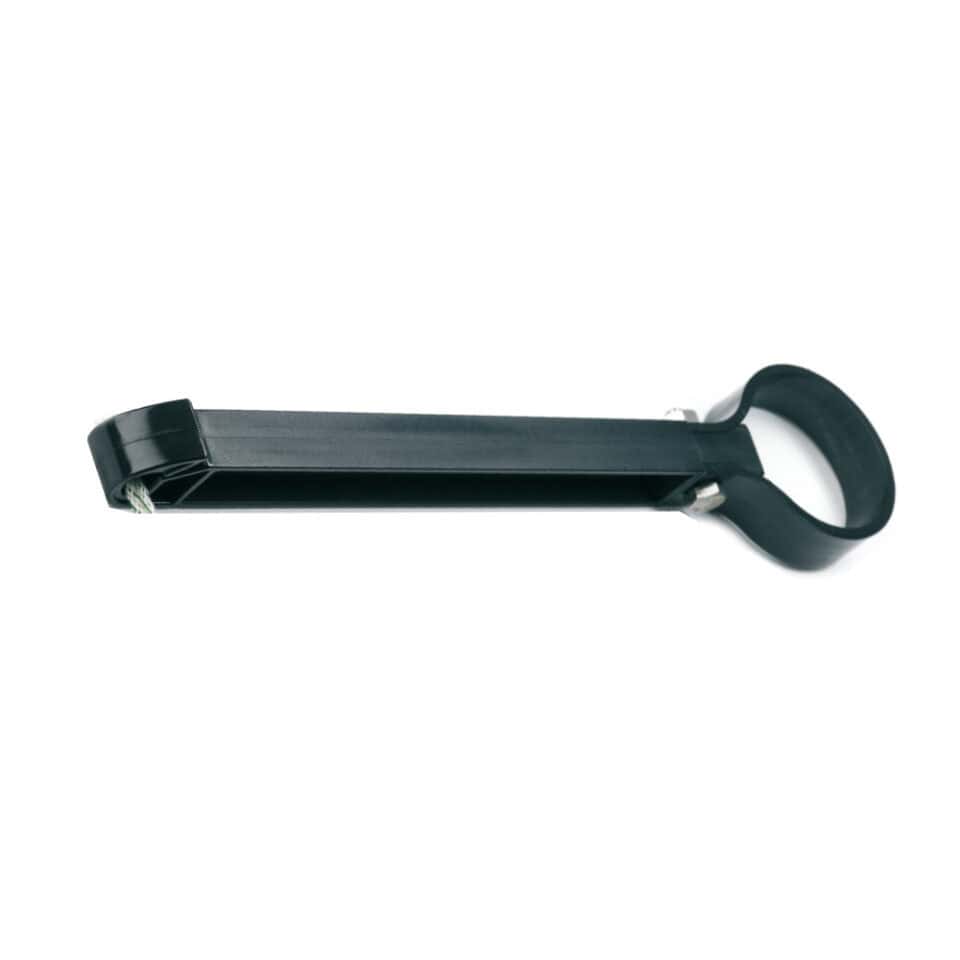 Afstandisolator met haak PVC diam. 48mm - Lengte 250mm (ZWART)