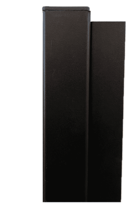 Vierkante Eindpaal 60/60/2,0mm x L. 300cm met 1x U-profiel