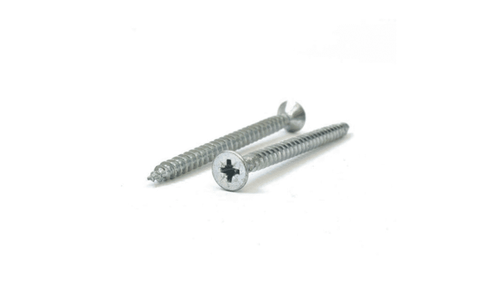 Houtschroef M4,0 x 45mm WITZN met verzonken kop POZI