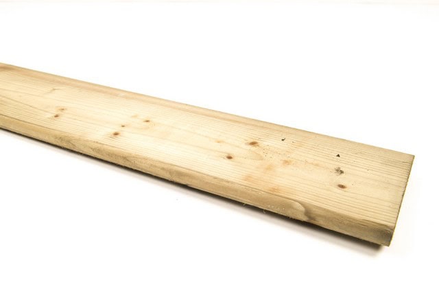 Houten geïmpregneerde schermplank 18 x 145mm x L. 180cm