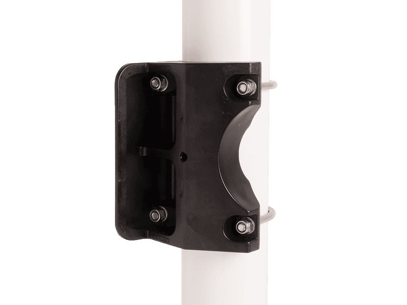 Polyamide Tuinpoortslotvanger voor ronde palen diam. 60mm