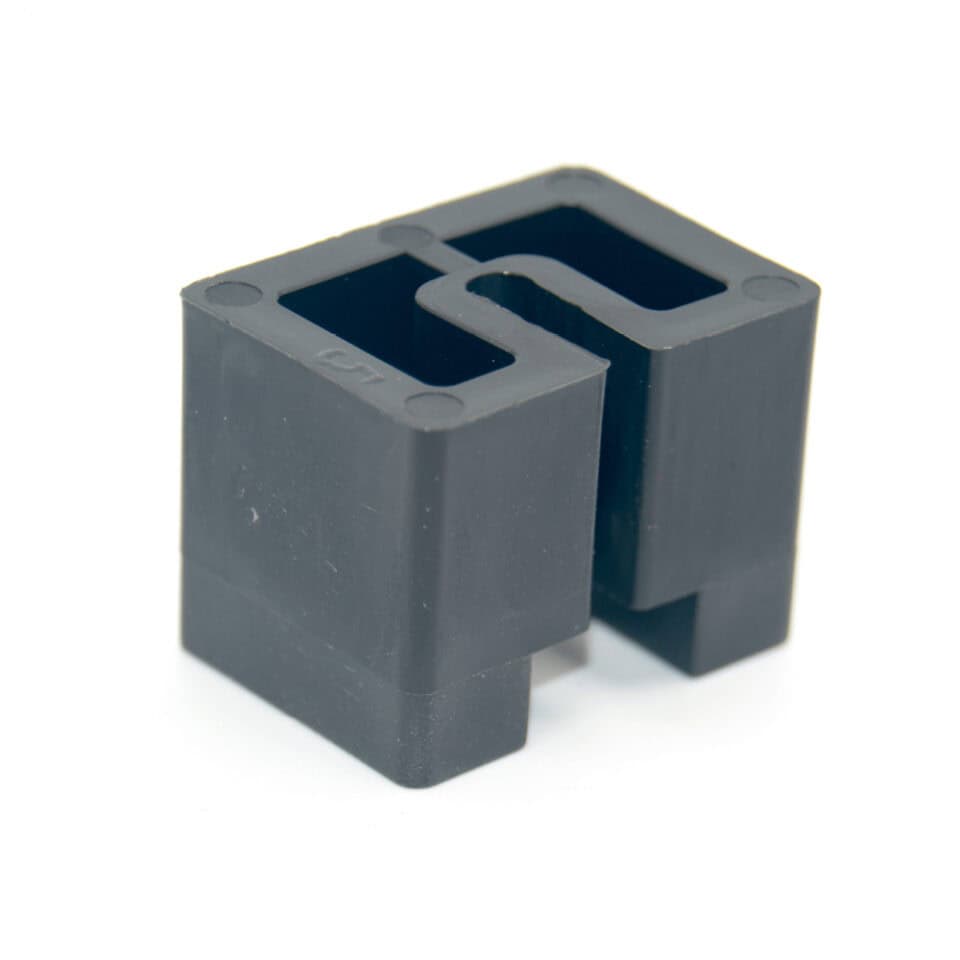 Opvulblokje diam. 5mm voor staalmatten type 6/5/6mm in U-profiel 45/40/45m ZWART