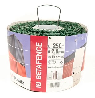 Geplastificeerde puntdraad diam. 2,0/1,8mm (250m/rol)