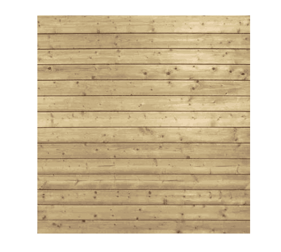 Houten scherm SOLIDE TAND/GROEF Horizontaal Recht 180x180cm