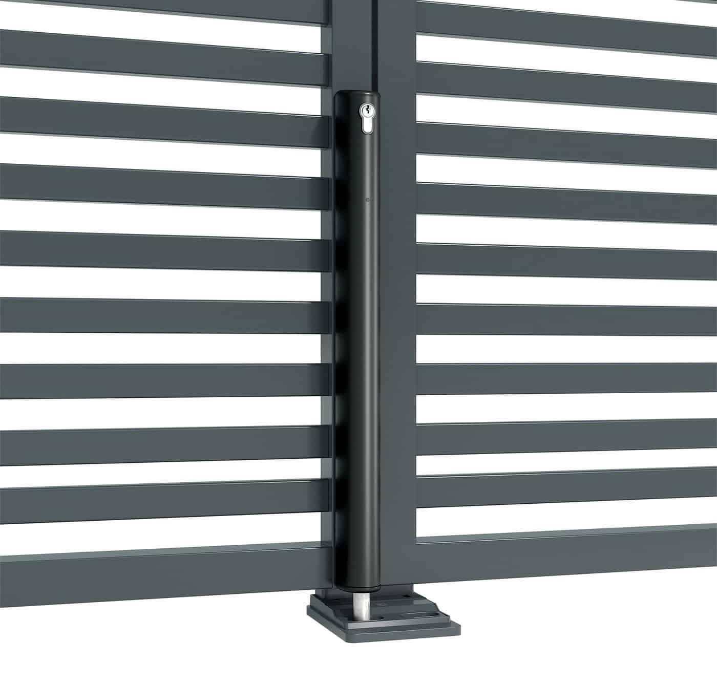 Gemotoriseerde 24 V grondgrendel type Locinox Electradop - Afbeelding 2